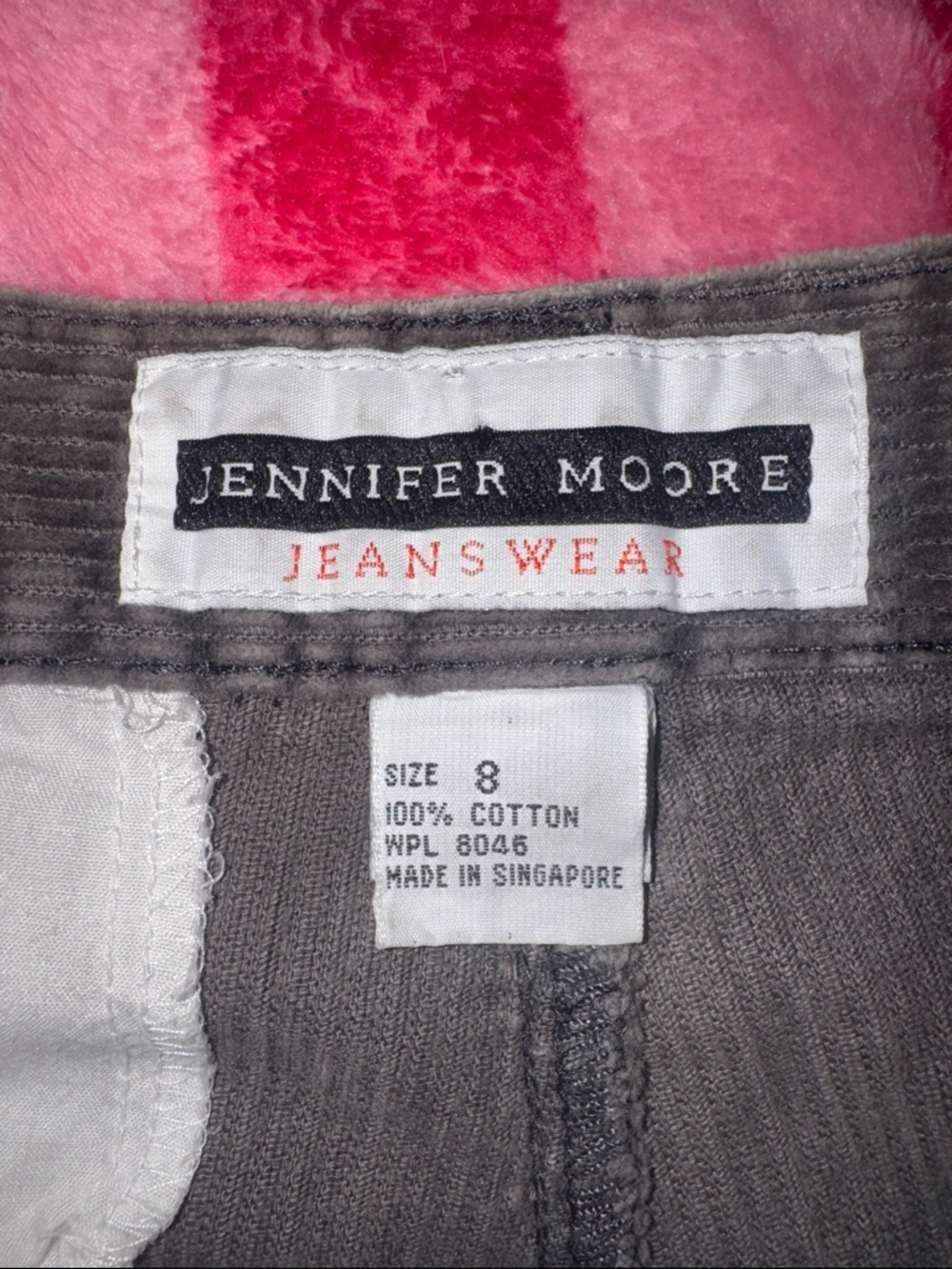 Jennifer Moore Brown Corduroy Pleated Women’s Pants - Picture 2 of 6